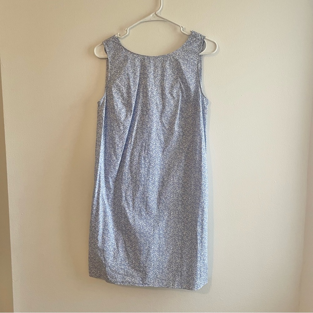 NWT GAP Twist Back Blue Speckled Dress